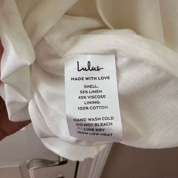 Lulus linen one shoulder dress Size XL - Picture 6 of 8